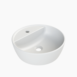 Επικαθήμενος Νιπτήρας Πορσελάνης Φ42cm Cerastyle One III 076400-97 Λευκό Ματ